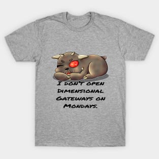 Tiny Terror Zuul Monday Gateways - Light Colors T-Shirt